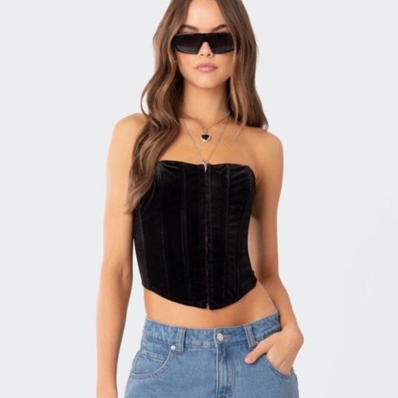 Edikted Tops - Edikted Velvet Corset M